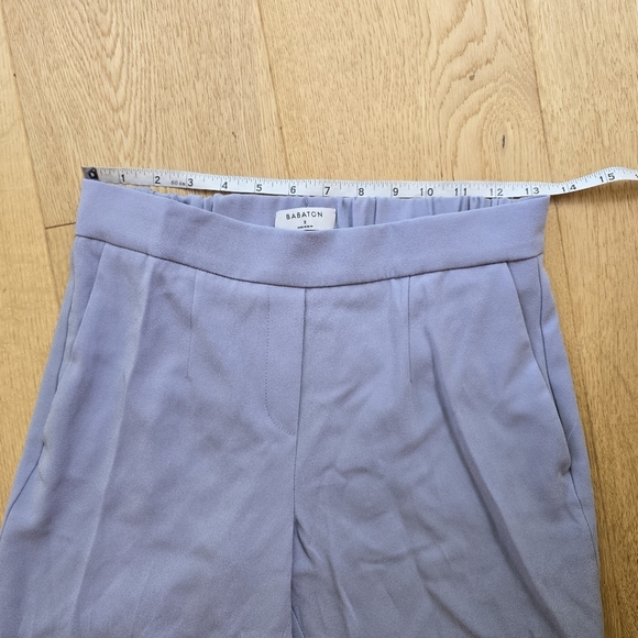 ARITZIA BABATON CONAN CROP PANT LIGHT BLUE  PURPLE - 2 - Picture 10 of 11
